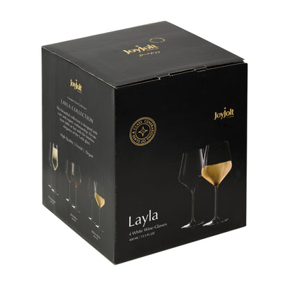 Layla White Wine Glasses, Set of 4